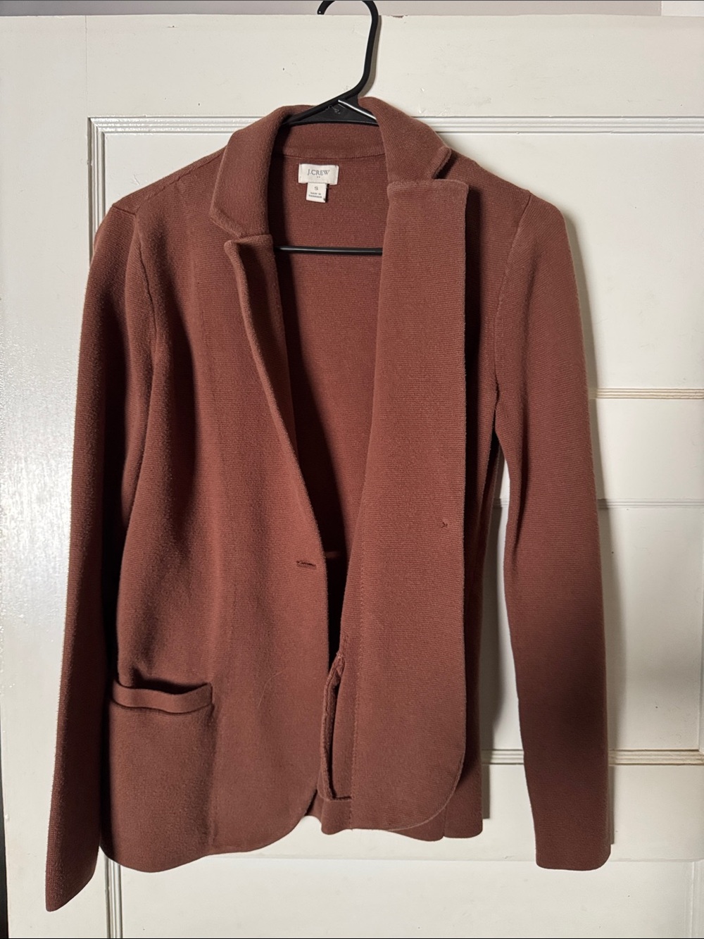 J. Crew Small Brown Sweater Blazer